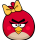 "A Female Angry Bird on Valentine's Day"